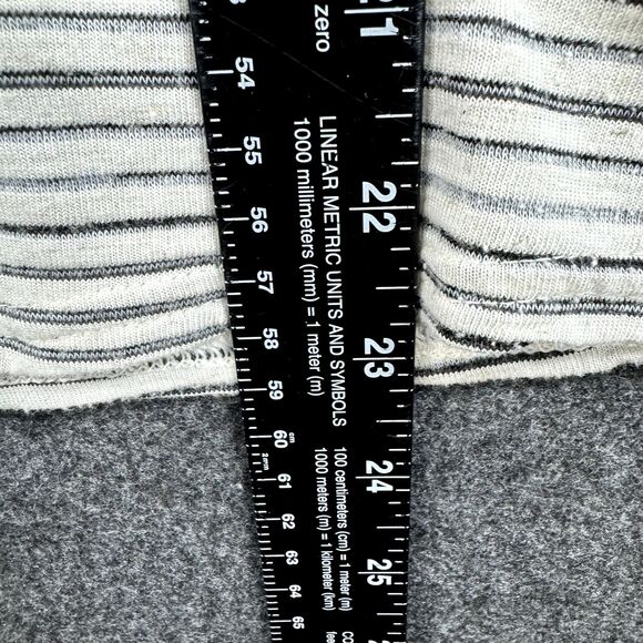 Derek Lam for Design Nation Top Women's Extra Small Ivory Gray Striped Dolman - Picture 5 of 7